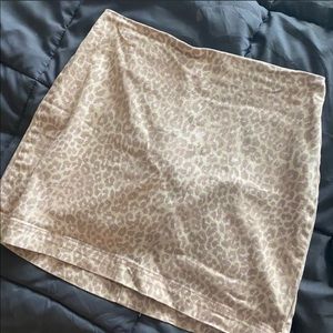 cheetah print skirt